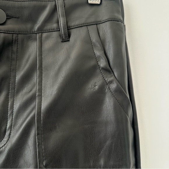 Kendall & Kylie Black Straight-Leg Faux Leather Pants - Picture 4 of 9